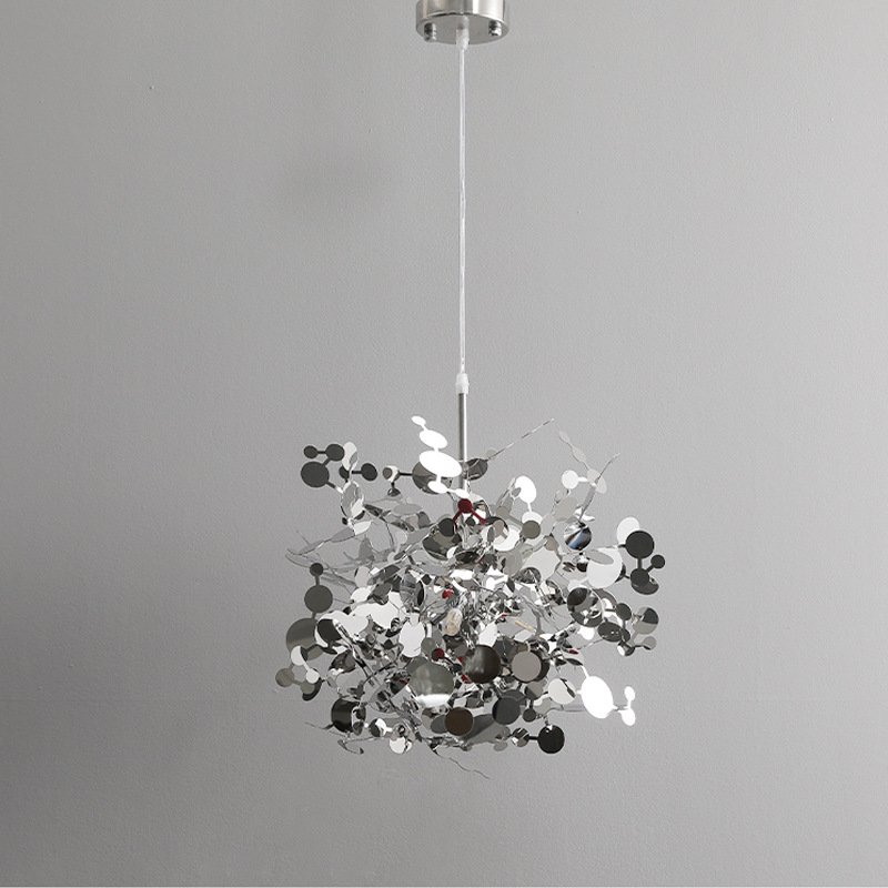 Post Modern Stainless Steel Island Chandelier