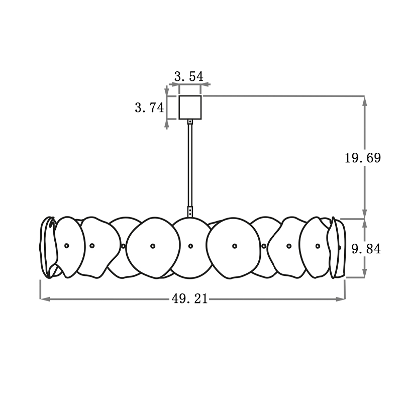 Harriet Modern Elegant Round Chandelier