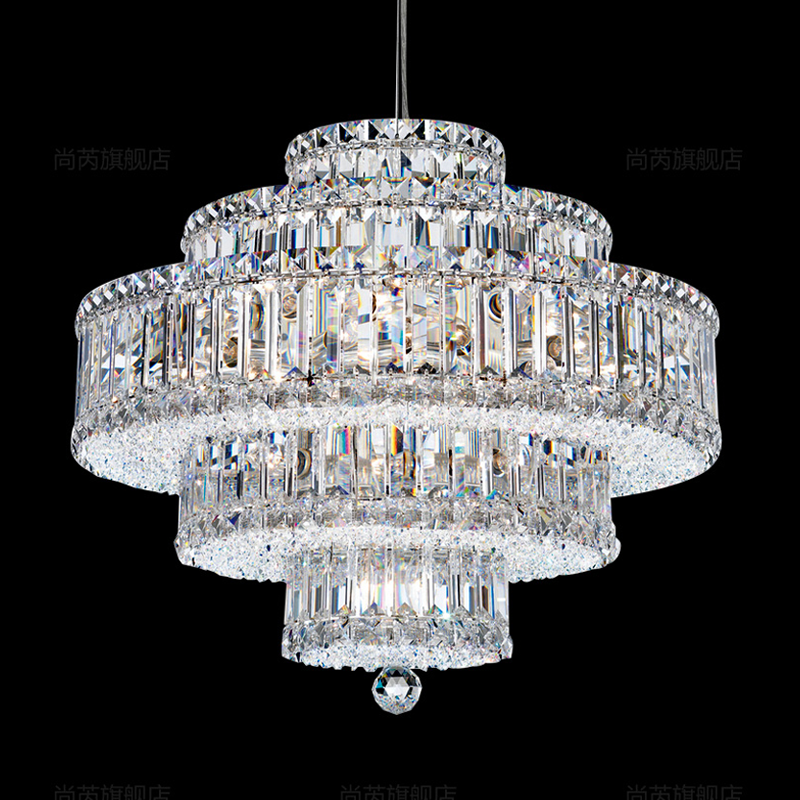 Seamus Modern Luxury Layered Crystal Chandelier