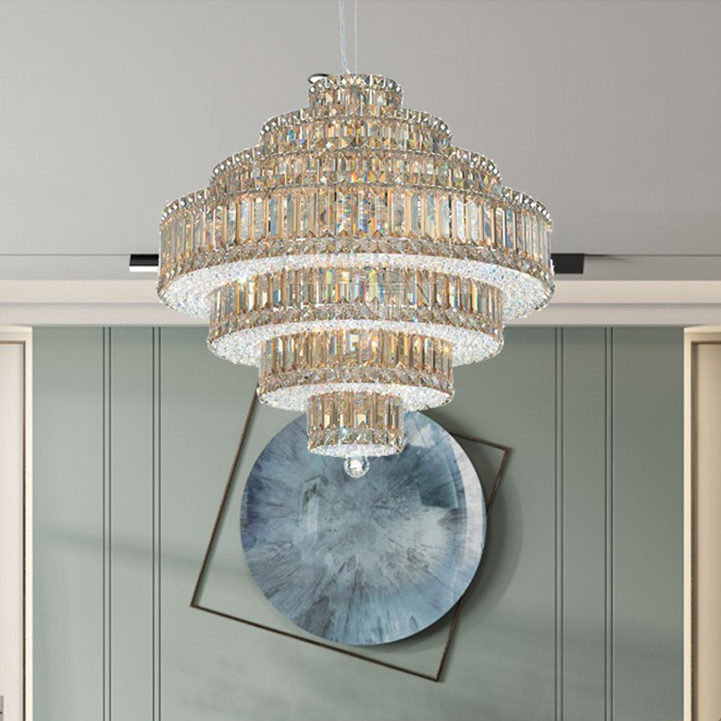 Seamus Modern Luxury Multi-layer Crystal Chandelier