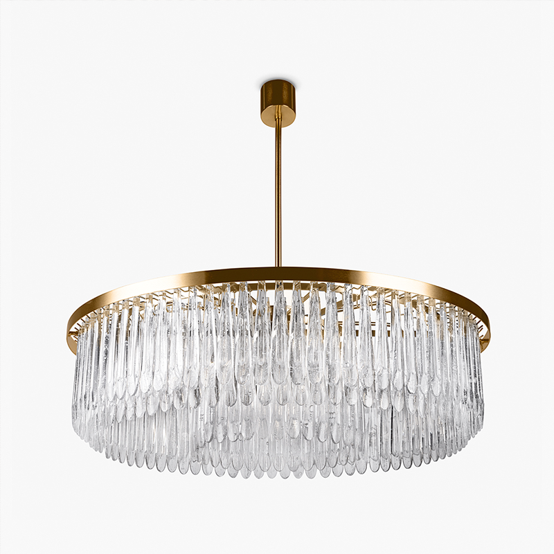 Collier Modern Round Clear Crystal Chandelier