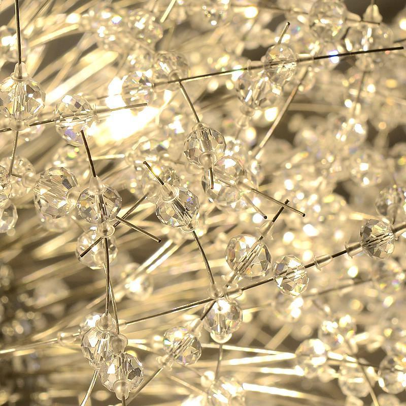 Modern Dandelion Crystal Pendant Light