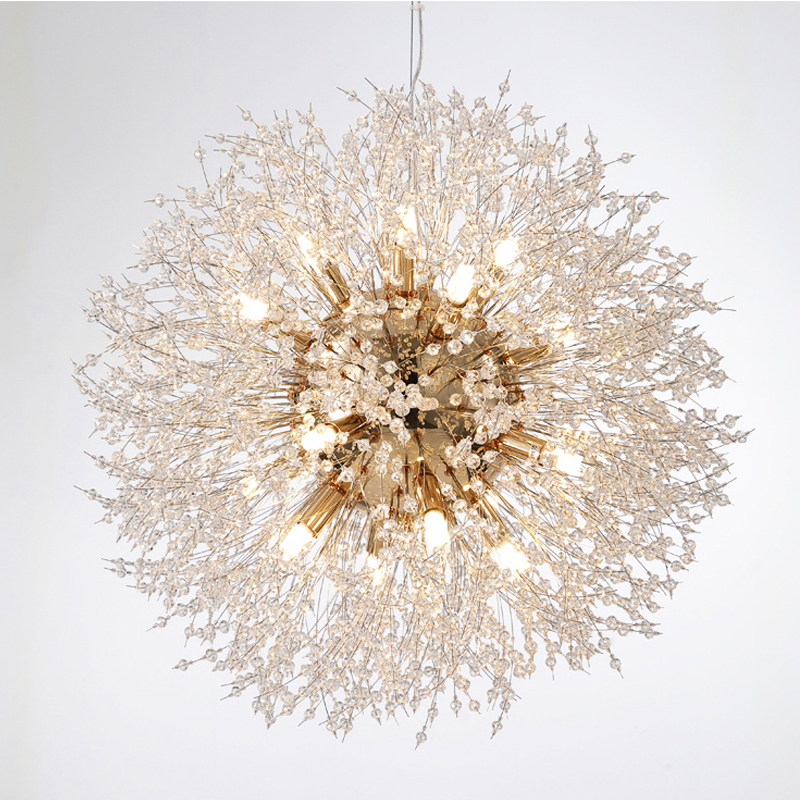 Modern Dandelion Crystal Pendant Light