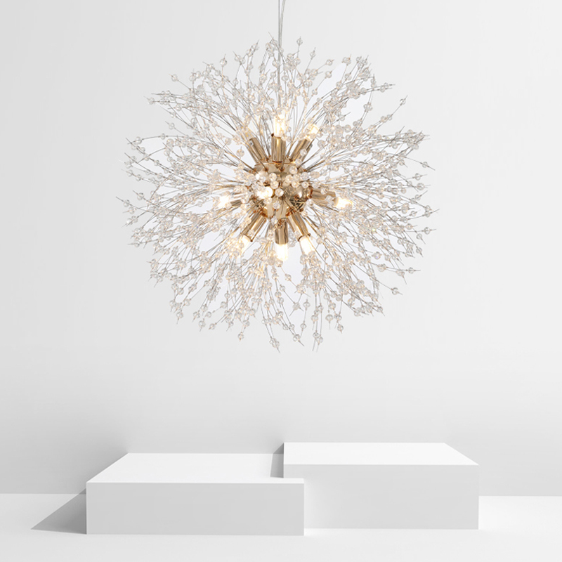 Modern Dandelion Crystal Pendant Light