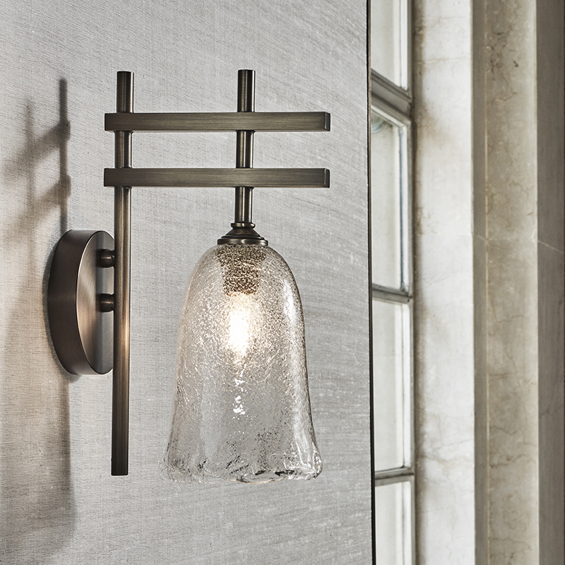 Valorie Modern Glass Shade Wall Sconce