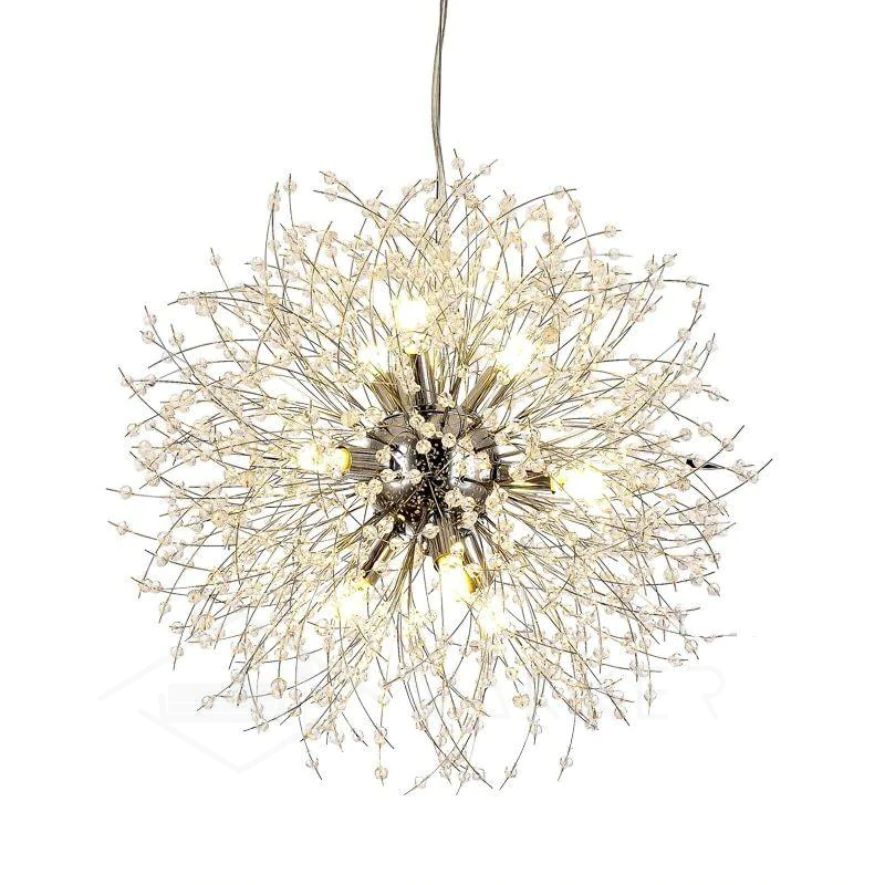 Modern Dandelion Crystal Pendant Light