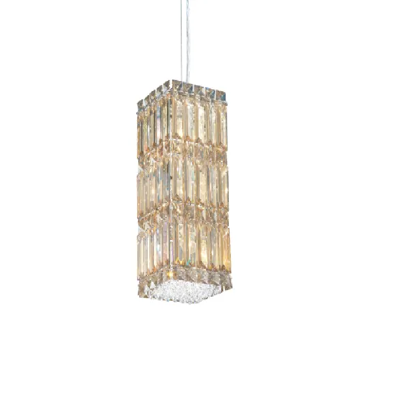 Nathan Modern Rectangle Crystal Pendant Light