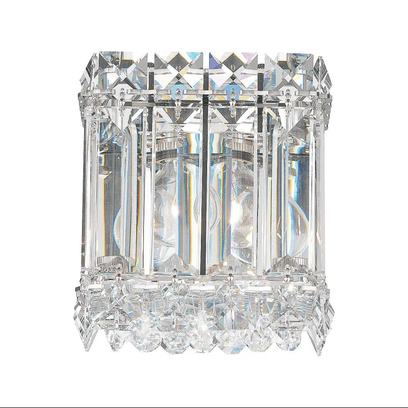 Nathan Clear Crystal Short Wall Sconce